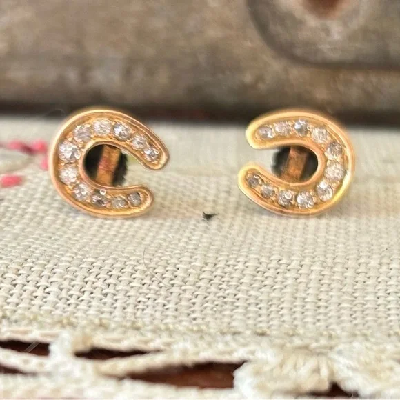 Antique 14k Old Mine Cut Diamond Studs - Picture 11 of 13